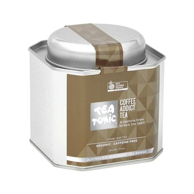 Tea Tonic Organic Coffee Addict Tea Tin 280g